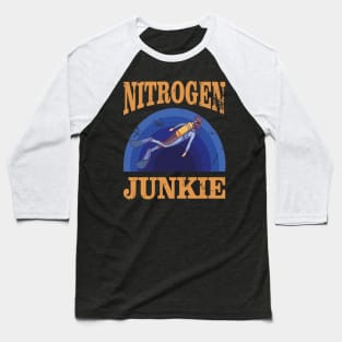 Funny Scuba Diver Nitrox Nitrogen Diving Gas Dive Lover Baseball T-Shirt